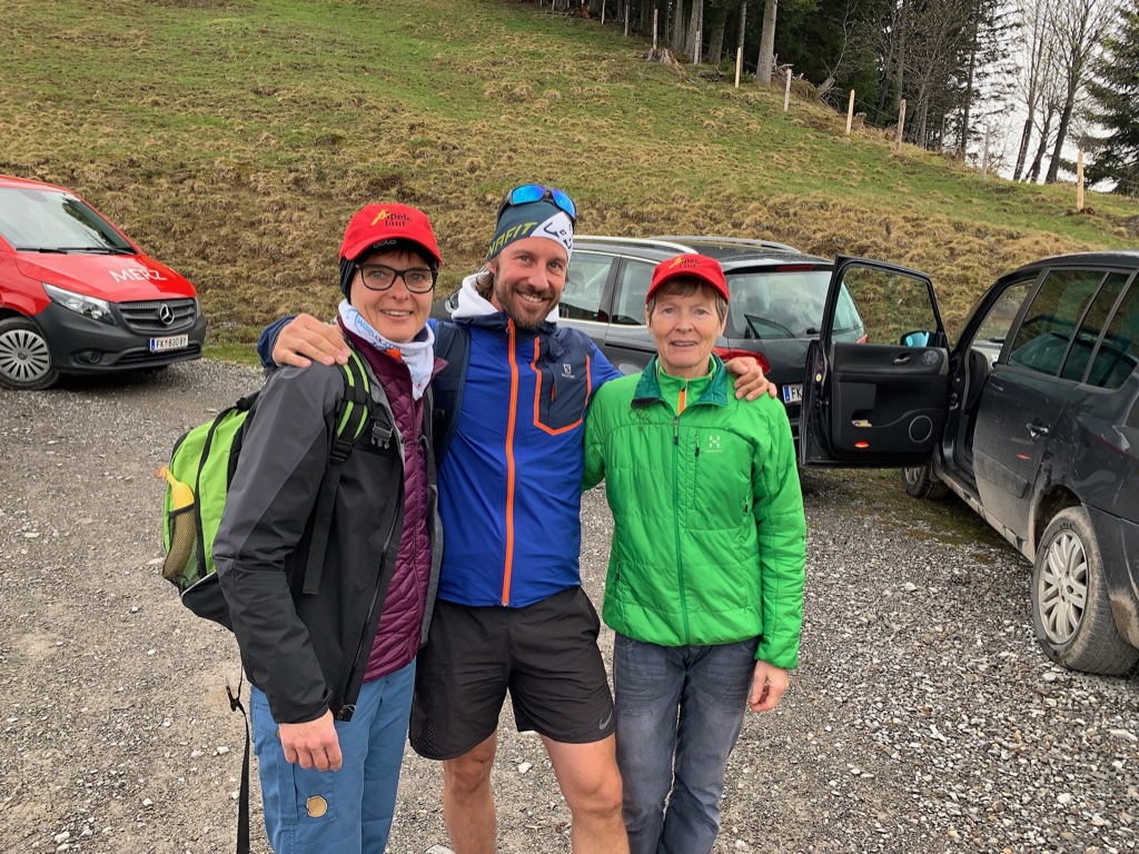 Heidi, Sascha und Annelies glücklich im Ziel